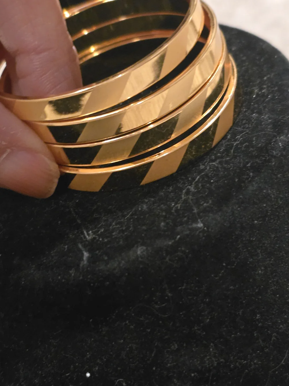 22kgp Dubai Gold-Tone Twisted Bangle Bracelet Set - Baby